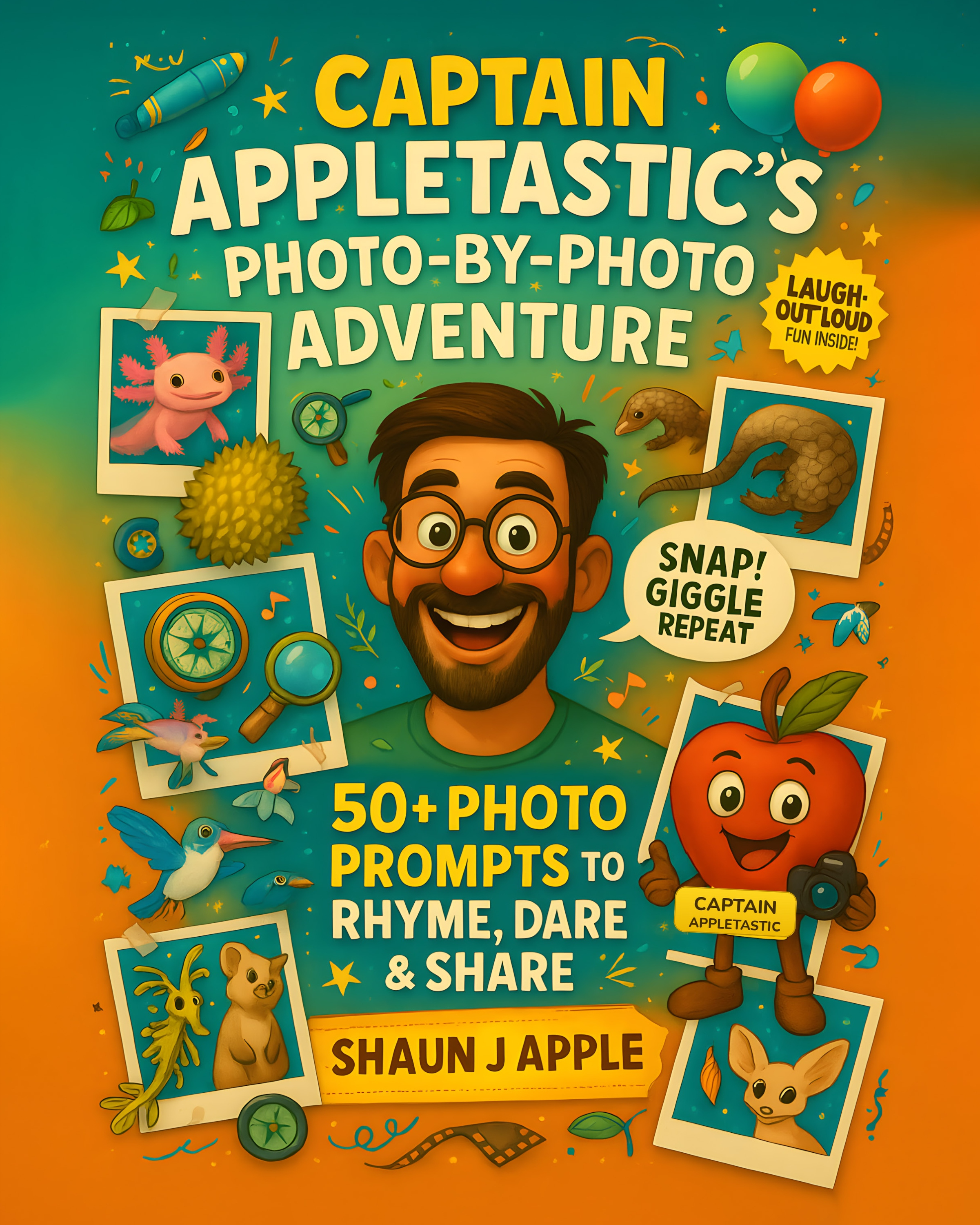 Front cover of Captain Appletastic’s Photo-by-Photo Adventure! by Shaun J Apple.