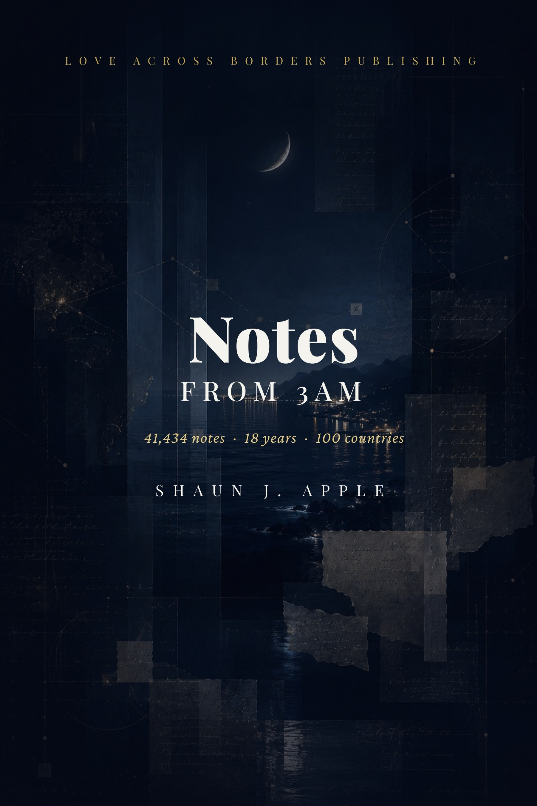 Front cover of Notes From 3AM by Shaun J Apple.
