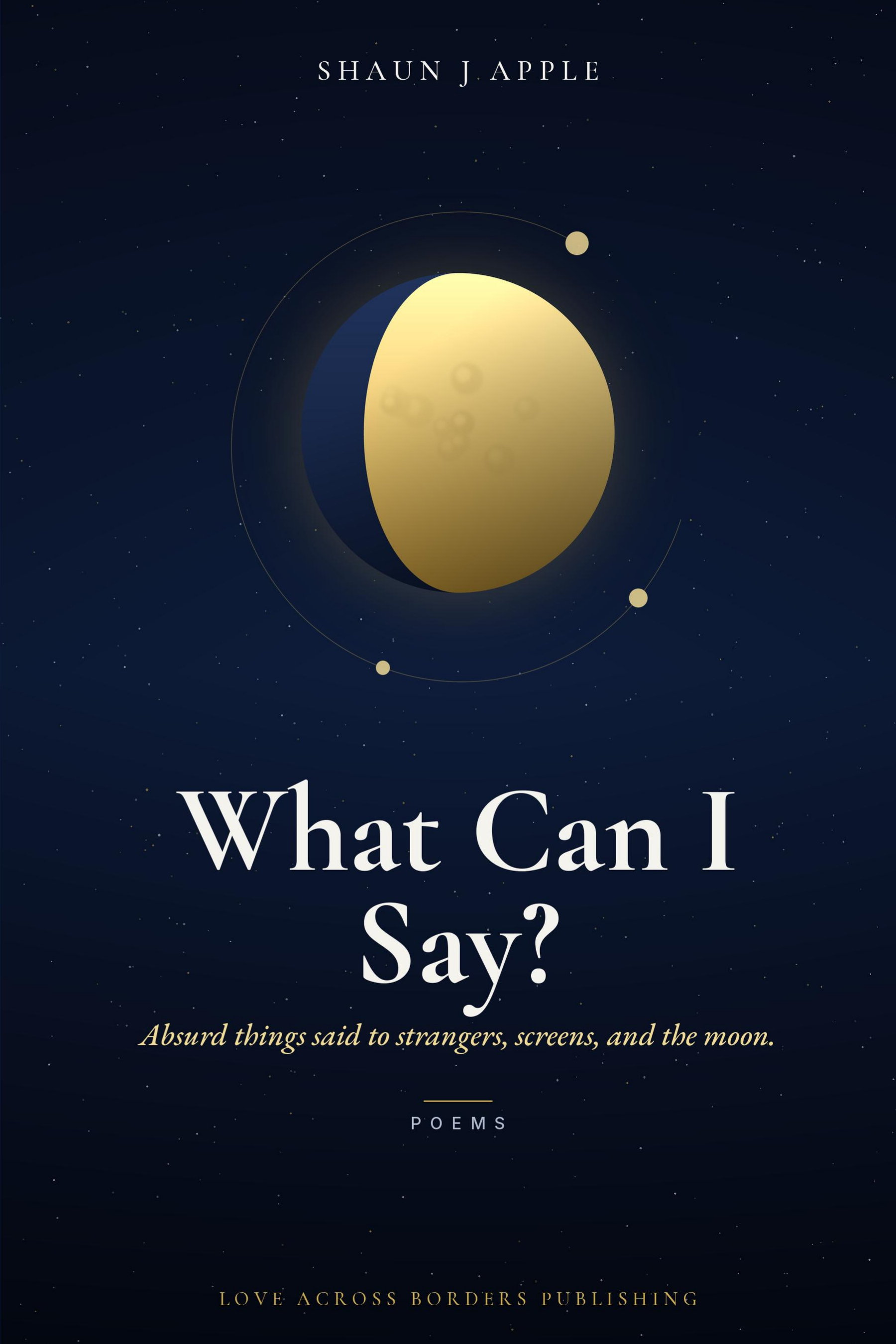 Front cover of What Can I Say? by Shaun J Apple.