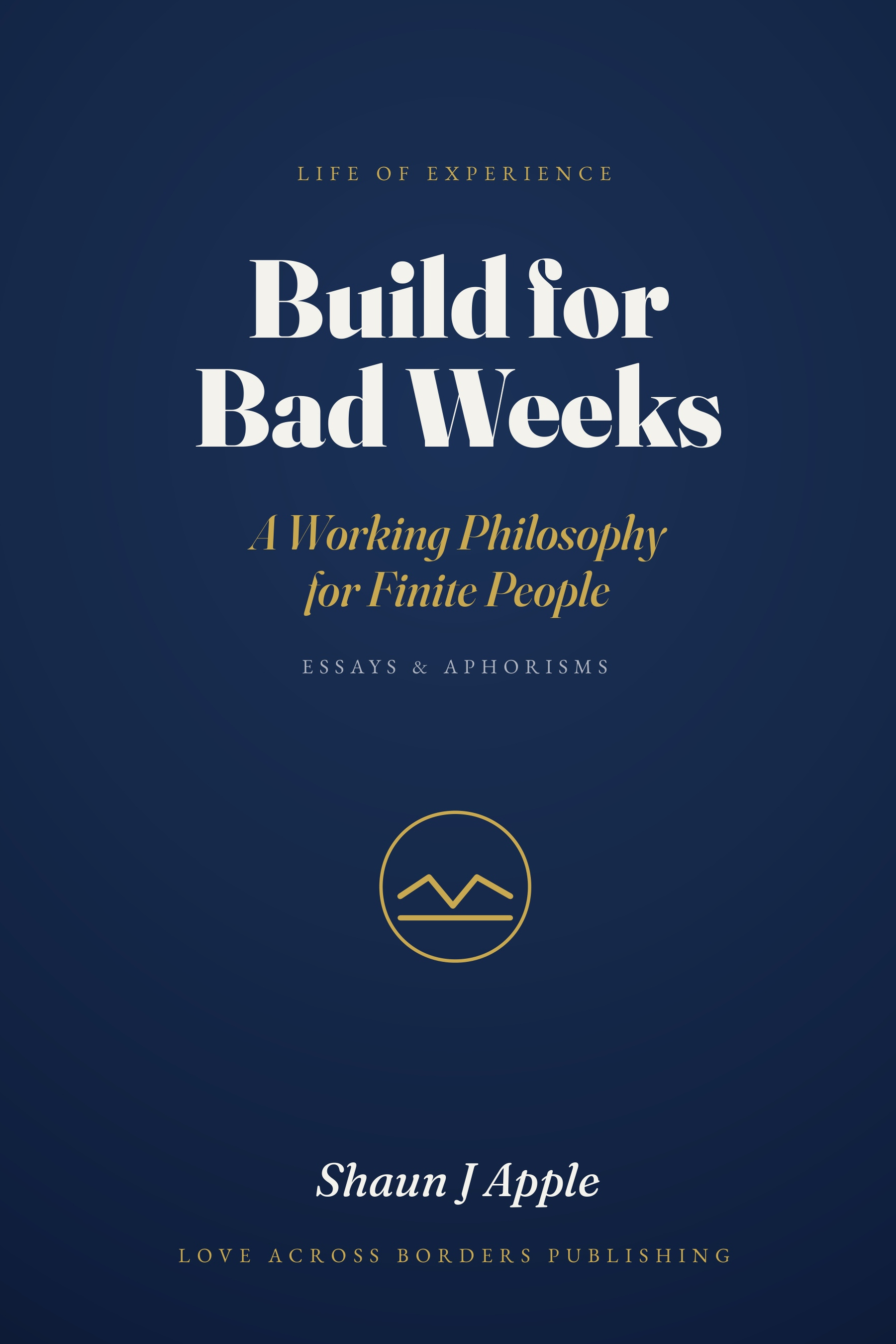Front cover of Build For Bad Weeks by Shaun J Apple.